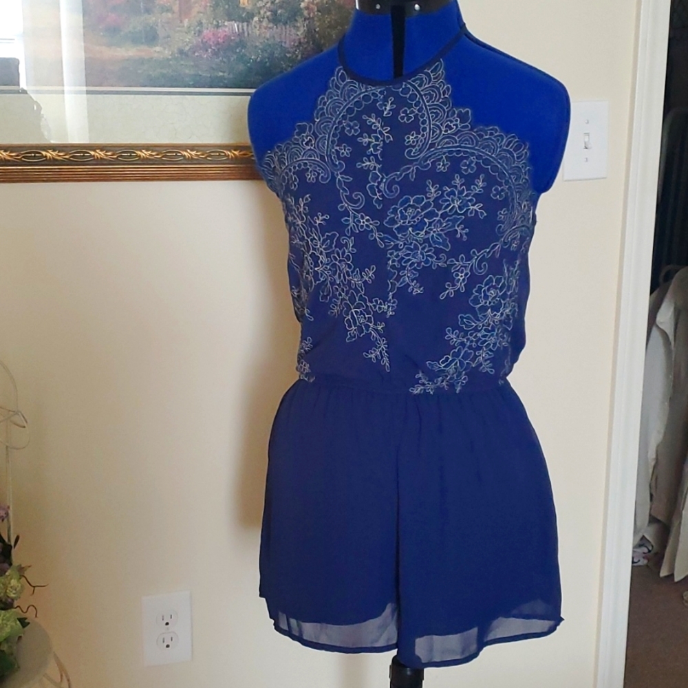 Navy romper